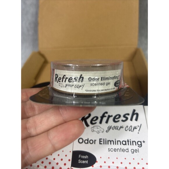 Fresh Scent Car Air Freshener Odor Eliminator 1oz Cans/4pk/New - Picture 5 of 7